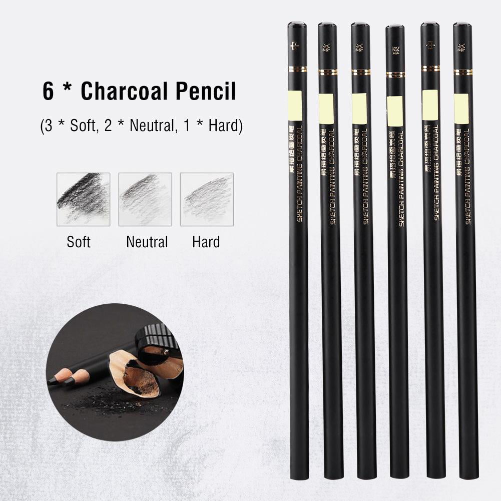 72Pcs Artist Pencils For Drawing Sketching Charcoal Watercolour Graded ART 