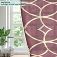thumbnail image 4 of Yayeee Window Curtains Light Filtering 63"x52" Grommet Panel Pair Home Living Room Decor, Red Circles, 4 of 7