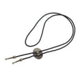 thumbnail image 2 of Fashion Vintage Bolo Tie, Adjustable Cowboy Tie Bolo Leather Neckties for Men Western Necklace for Halloween Carnival Formal Banquet Party Bronze, 2 of 8