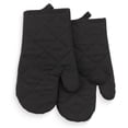 thumbnail image 5 of Mainstays Cotton Kitchen Towel, Dishcloth, Oven Mitt, and Potholder Set, 8 Pieces, Black, 5 of 6