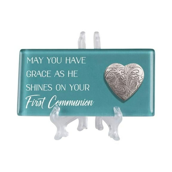 Cottage Garden TLGL34SBL 4 x 2 in. First Communion, May You Have Grace Ceramic Tile