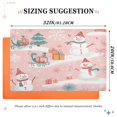 thumbnail image 6 of Yayeee Doormat for Inside 20"x32" Absorbent Low-Profile Washable Non-Slip Rubber Backed Entryway Rug, Pink Christmas Snowman, 6 of 8