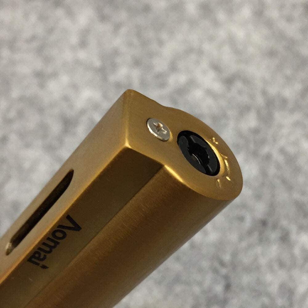 5 Pcs Slim Metal Jet Flame Lighter Grinding Flint Butane Gas Windproof Cigar Cigarette Lighters - Gold