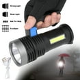 thumbnail image 1 of Electric torch Rechargeable Handheld Flashlight LED Searchlight Water Proof For Walking Or Hiking Outdoor (Black), 1 of 8