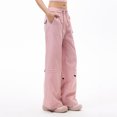 thumbnail image 6 of Cargo Sweatpants for Women Cargo Pants Women High Waist Wide Leg Dress Pants for Women Yoga Work Pants for Women Casual Work Pants Women Womens Cargo Work Pants, 6 of 7