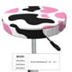 thumbnail image 4 of Balery Cow Spots Fundas de asiento para taburete de bar redondo de tela de terciopelo ajustables que protegen de arañazos y manchas para sillas de 14 a 17 pulgadas.-12 inch, 4 of 7
