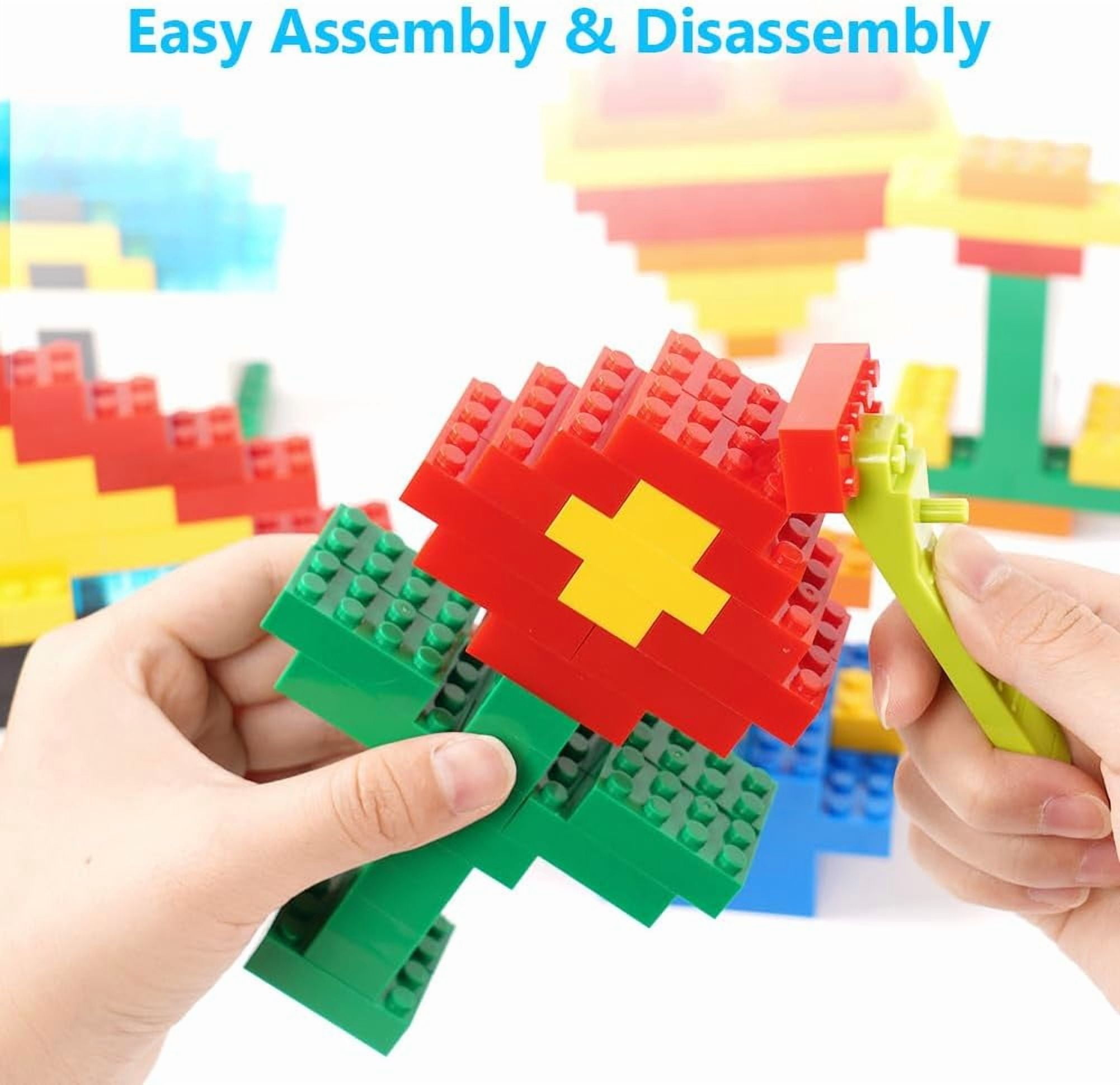 Classic Multicolor Building Blocks Bulk Pack , 320 Pieces 2x4 Individual Bricks, Creative Brick Box, Compatible With Major Brands