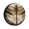 thumbnail image 1 of Fotbe Vintage Dragonfly Artwork Funda de Llanta de Repuesto con Estampado, Engrosada, Ajuste Universal para Jeep, Remolque, RV, SUV, Camión-16 inch, 1 of 6