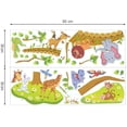 thumbnail image 1 of Adhesivo de pared de animales de la selva, árbol, León, jirafa, elefante, dormitorio, niños, bebé, decoración para las paredes del salón, 1 of 2