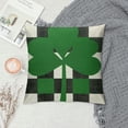 thumbnail image 2 of Nawypu St Patricks Day Pillow Covers Buffalo Plaid Lucky Clover Throw Pillows Shamrock Cushion Case St Patricks Day Decorations for Home Sofa Couch Outdoor, 2 of 5