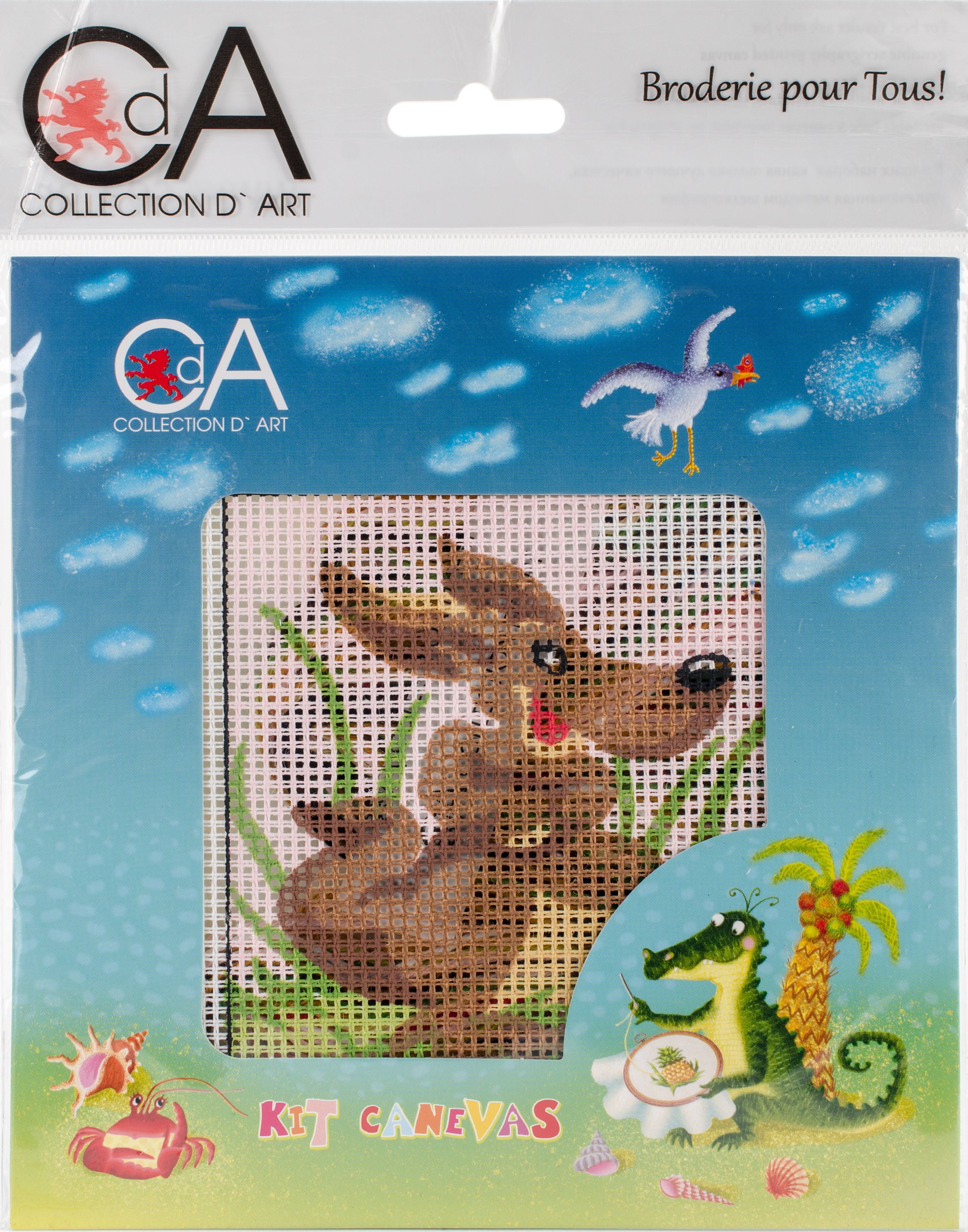 Collection D Art Stamped Needlepoint Kit 15x15cm Kangaroo Walmart Com Walmart Com