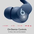 thumbnail image 5 of Audífonos Beats Fit Pro True Wireless con cancelación de ruido - Chip de auriculares Apple H1, compatibles con Apple y Android, Bluetooth® Clase 1, micrófono incorporado - Tidal Blue (renovado), 5 of 5