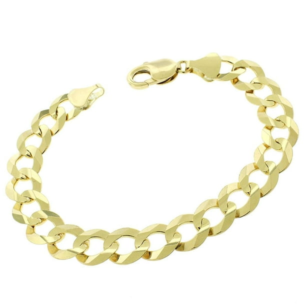 Next Level Jewelry 14K Yellow Gold 11MM Solid Cuban Curb