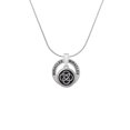 thumbnail image 2 of Delight Jewelry Silvertone Celtic Knot in Black Circle Miracles Ring Charm Necklace, 18", 2 of 4