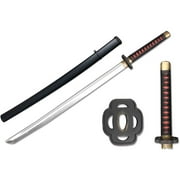 HTYSUPPLY 39" Foam Samurai Sword (1) + Plastic Scabbard Bundle (1)
