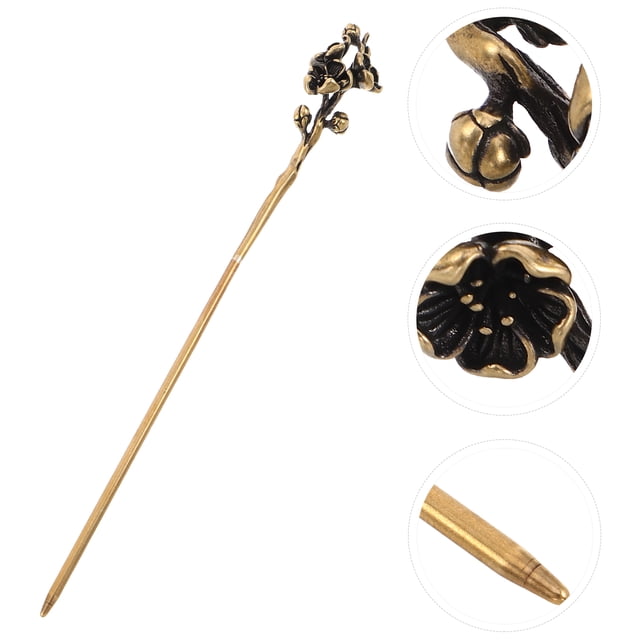 BESTYASH Pin Metálico Dorado Con Estilo Chino Vintage Ideal Para Peinados Y Eventos Formales