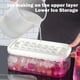 thumbnail image 2 of Contenedor de Cubitos de Hielo con Tapa Moldes para Cubitos de Hielo Bandejas de Hielo para Congelador Bandeja para Cubitos de Hielo Molde Contenedor de Congelador Extraíble, 2 of 5