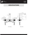 thumbnail image 2 of Fine Fixtures Square Bathroom Faucet, 8" Spread, Satin Brass, 2 of 6