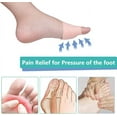 thumbnail image 2 of Metatarsal Pads. Toe Separators. Soft Gel Bunion Corrector Cushion. Toe Spacers. Breathable&Reusable. Idea for Mortons Neuroma. Diabetic Feet. Hammer Toe. Blisters. Rapid Pain, 2 of 5