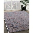 thumbnail image 3 of Ahgly Company Machine Washable Indoor Rectangle Industrial Modern Mauve Taupe Purple Area Rugs, 4' x 6', 3 of 7