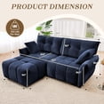 thumbnail image 2 of Tabaray Modular Sectional Sofa,Cloud Sectional Couch with Deep Seat,Modern Modular Couch with Movable Ottoman,Chenille Sofa with Throw Pillows for Living Room,Bedroom (79"-L Shape,Blue), 2 of 8