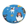 thumbnail image 1 of Disketp Cute Dogs Funda Redonda para Taburete, Funda de Cojín para Silla de Bar Suave y Elástica-14 inch, 1 of 7