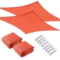 thumbnail image 5 of Yescom 2 Pack 16x12 Ft 97% UV Block Rectangle HDPE Sun Shade Sail Heavy Duty Canopy, 5 of 12