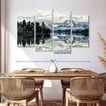 thumbnail image 3 of Elephant Stock Jackson Hole Wall Art - Horizontal Multi Panel Canvas - Living Room Wall Decor - Nature Multi Panel - Gray And Blue Decor - 68" x 42", 3 of 8