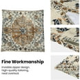thumbnail image 6 of Boho Pillow Covers 20x20, Burnt Orange and Blue Ethnic Design Outdoor Decorative Throw Pillows for Couch, Carpet Pattern Decor Cushion Cover 2 Pcs Farmhouse Linen Pillowcase for Bed Car Safa, 6 of 6