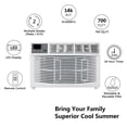 thumbnail image 3 of PEXMOR Window Air Conditioner, 14000 BTU AC Unit with Timer, Remote Control & Installation Kit, Covers up to 700 Sq.Ft, 115V/60Hz, 3 of 8