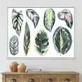 thumbnail image 2 of Tropical Calathea Leaves On White 32 in x 16 in Framed Painting Canvas Art Print, by Designart, 2 of 5