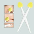 thumbnail image 4 of Pore Brush For Nose Deep Cleansing Silicone Exfoliator Blackhead Removal Tool Heart Shaped Facial Massage Brush Lip Scrub Double Cleaning Brushes, 4 of 4