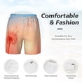 thumbnail image 5 of Sigee The Sunset of Dandelion Print Mens Swim Trunks with Compression Liner Quick Dry Swim Stretch Beach Shorts with Pockets,S-3XL, 5 of 7