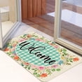 thumbnail image 5 of Spring Door Mat, Hello Spring Welcome Mats Outdoor for Front Door, Flowers Blossoms Seasonal Non Slip Farmhouse Doormat Indoor Entryway Floor Rug for Entrance Outside Entry Home Decor 17”x29”, 5 of 5