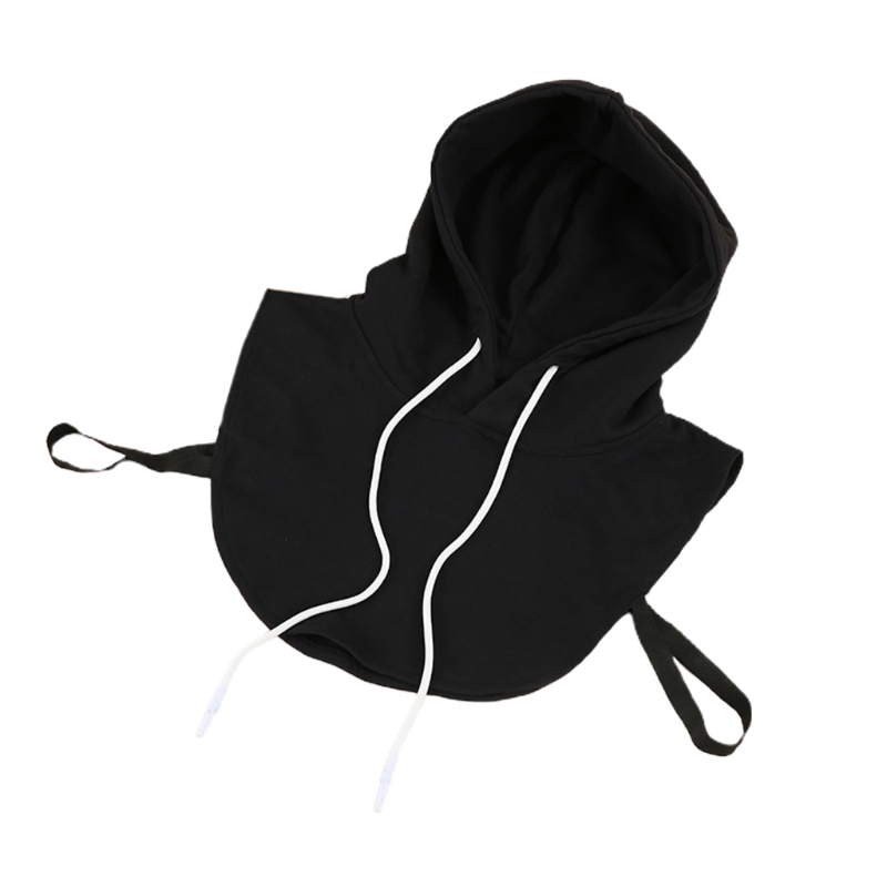 BINYOU Unisex Hoodie Fake Collar 
