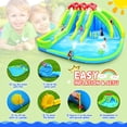 thumbnail image 4 of iRerts Bounce House with Blower, Inflatable Bounce House for Kids 3-6, Jumping Bouncer with Three Slide, Water Gun, Sprinkler Fountain, Climbing Wall, Bouncy Castle for Outdoor Indoor, 4 of 10