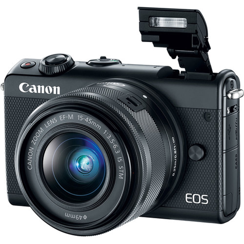 Canon EOS M100 Mirrorless Digital Camera with 15-45mm Lens (Black