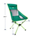 thumbnail image 2 of Cascade Mountain Tech Outdoor High Back Lightweight Camp Chair with Headrest and Carry Case - Green, 2 of 9