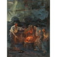 thumbnail image 3 of Friedrich von Keller 12x14 Black Modern Framed Museum Art Print Titled - In the Hammer Mill, 3 of 5