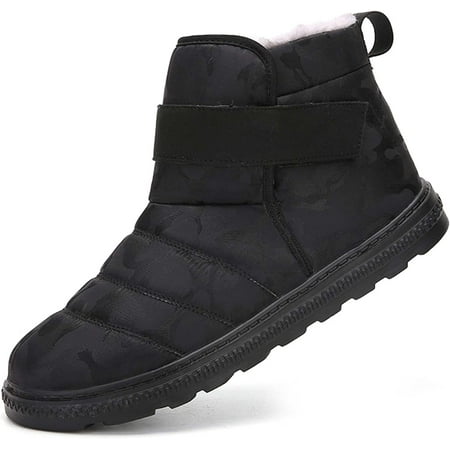 

Winter Snow Ankle Boots Fur Lining Waterproof Outdoor Slip On Booties Sneakers for Women and Men