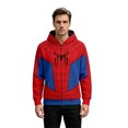 thumbnail image 2 of 3D Printed Superhero Spider Zip Up Jacket Casual Loose Fit Long Sleeve Outerwear Sweatshirt with Pockets Coat for Anime Comic Cosplay Daily Streetwear, 2 of 4