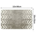 thumbnail image 6 of Unique Bargains 2 Pcs Geometric Patterns Bathroom Mats Absorbent Non-Slip Bath Rugs Grey/Red 20" x 32", 6 of 6