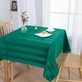 thumbnail image 3 of Striped Square Tablecloth Beige - Stainproof, Spillproof and Waterproof Washable Polyester Fabric 4 ft Table Cloth for Outdoor Picnic and Banquet, 54 x 54 Inch, 3 of 16