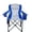 Blue, variant on FREESKY Camping Chair, Oversized Padded Folding Camp Chair Supports 480 lbs, Portable Quad Armchair with Cooler Bag and Storage Pocket, 1 Pack, Black