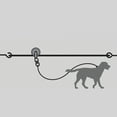 thumbnail image 4 of Four Paws Heavy Weight Dog Trolley Exerciser, Dog Run Cable, Silver, 50 feet, 4 of 7