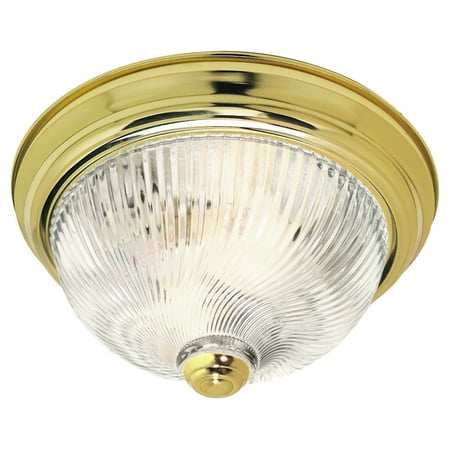 Glomar Tony 3 Light Polished Brass Flush Mount Com