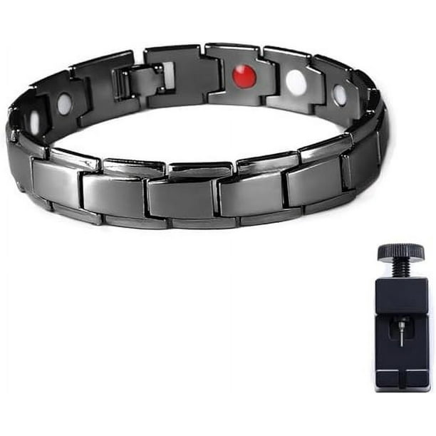 Pulsera magnética de acero inoxidable para la salud y la práctica de yoga