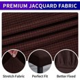thumbnail image 3 of Stretch Chair Covers for Dining Room Set of 4, Removable Washable Dining Room Chair Covers, Dining Chair Slipcovers Seat Protector, Great Home Decor and Banquet Upholstery (Chocolate, 4 Pack), 3 of 7