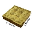 thumbnail image 4 of Cojín para silla con relleno de espuma gruesa y suave, cuadrado de poliéster de 40 x 40 x 10 cm, para suelo y sillas de comedor, antideslizante y cómodo para uso en interiores y exteriores, 4 of 9