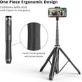 thumbnail image 4 of REJODA-51 Pouces Trépied Selfie, Support de Téléphone Extensible Tout-en-un avec Télécommande Bluetooth Rotation 360° pour iPhone et Téléphone Android Selfies, Enregistrement Vidéo, Vlogging, Diffusion en Direct, Noir, 4 of 4